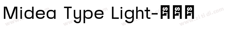 Midea Type Light字体转换